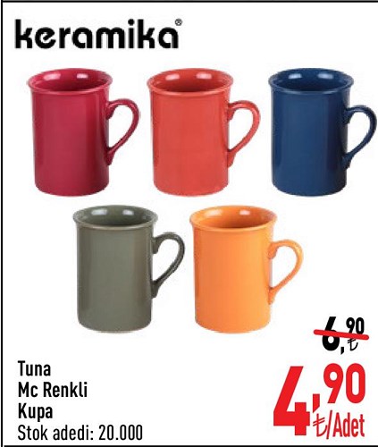 Keramika Tuna Mc Renkli Kupa image