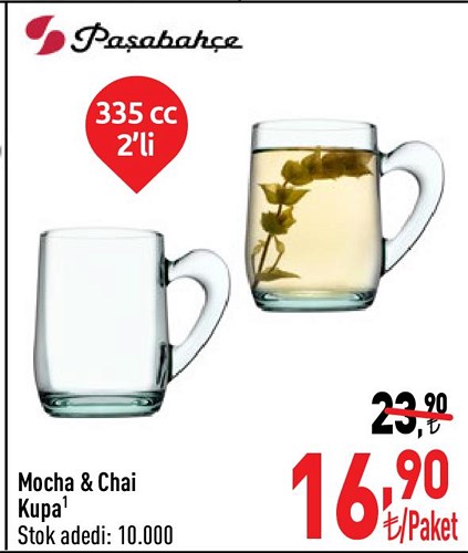 Paşabahçe Mocha&Chai Kupa 335 cc 2'li image