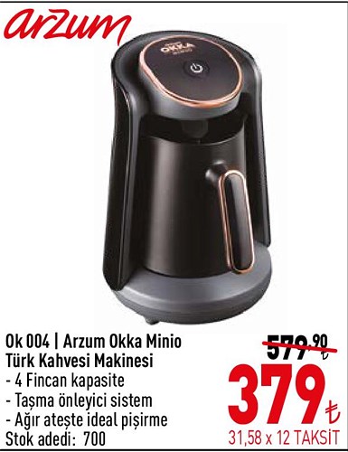 Arzum OK 004 Okka Minio Türk Kahve Makinesi image