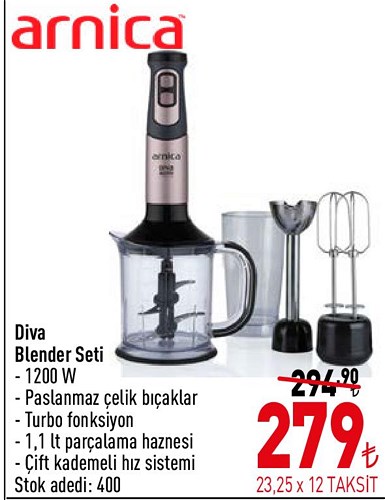 Arnica Diva Blender Set 1200 W  image