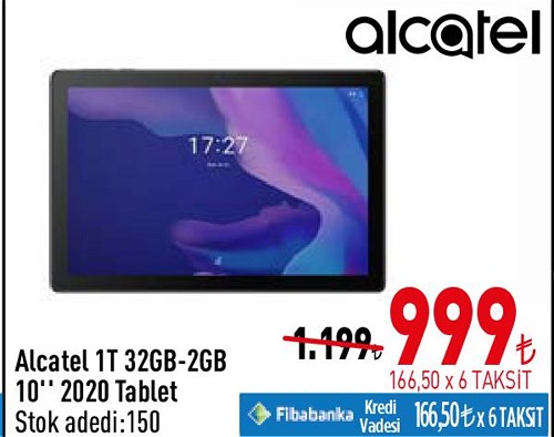 Alcatel 1T 32 GB-2GB 10" 2020 Tablet image