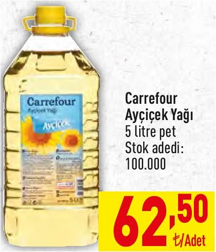 Carrefour Ayçiçek Yağı 5 litre pet image