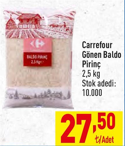 Carrefour Gönen Baldo Pirinç 2,5 kg image