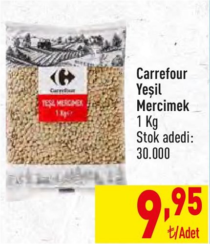 Carrefour Yeşil Mercimek 1 kg image