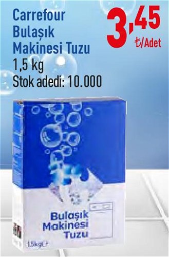 Carrefour Bulaşık Makinesi Tuzu 1,5 kg image