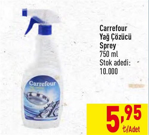 Carrefour Yağ Çözücü Sprey 750 ml image