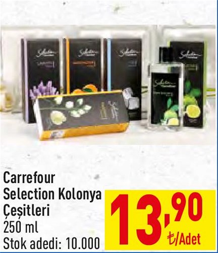 Carrefour Selection Kolonya Çeşitleri 250 ml image