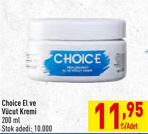 Choice El ve Vücut Kremi 200 ml image