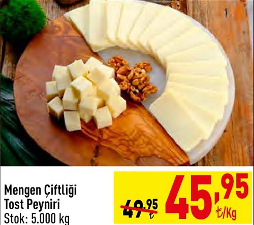 Mengen Çiftliği Tost Peyniri Kg image