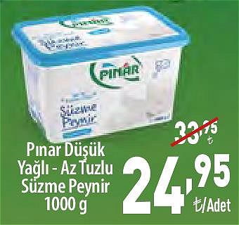 Pınar Düşük Yağlı - Az Tuzlu Süzme Peynir 1000 g image