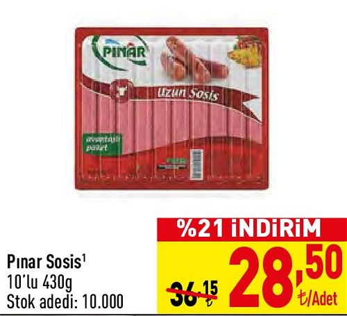 Pınar Sosis 10'lu 430g image