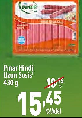 Pınar Hindi Uzun Sosis 430 g image