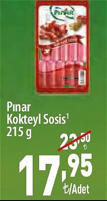 Pınar Kokteyl Sosis 215 g image