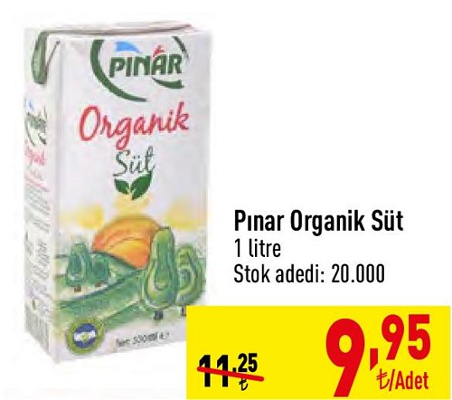 Pınar Organik Süt 1 litre image