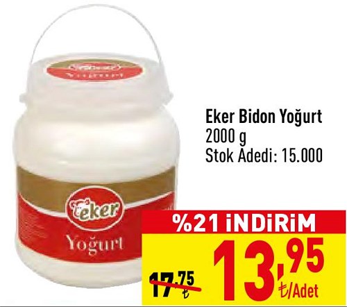 Eker Bidon Yoğurt 2000 g image