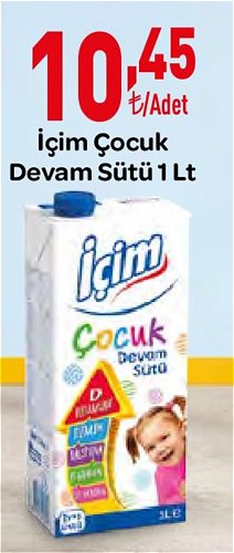 İçim Çocuk Devam Sütü 1 Lt image