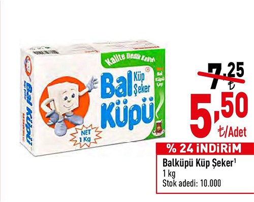 Balküpü Küp Şeker 1 kg image