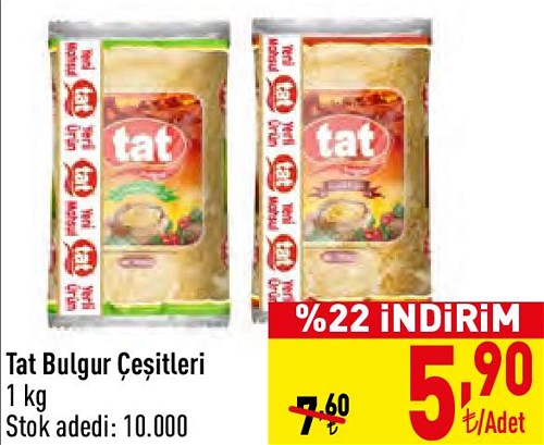 Tat Bulgur Çeşitleri 1 kg image