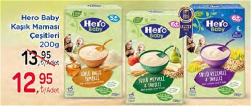 Hero Baby Organik Kaşık Maması Çeşitleri 200g image