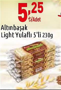 Altınbaşak Light Yulaflı 5'li 230g image