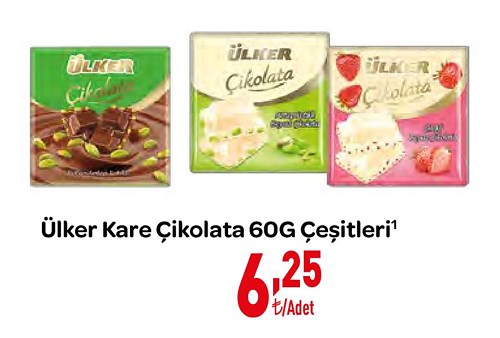 Ülker Kare Çikolata 60G Çeşitleri image