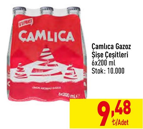 Çamlıca Gazoz Şişe Çeşitleri 6x200 ml image