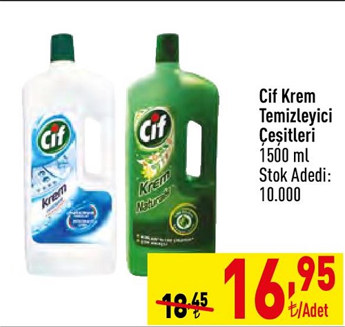 Cif Krem Temizleyici Çeşitleri 1500 ml image