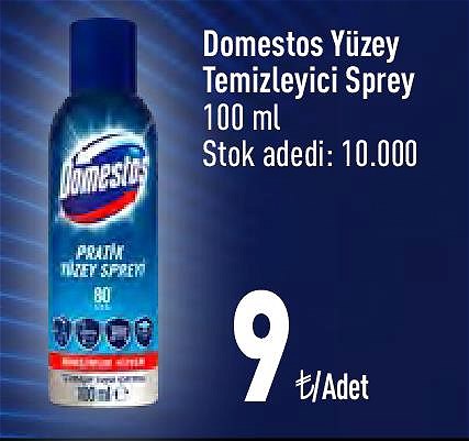 Domestos Yüzey Temizleyici Sprey 100 ml image