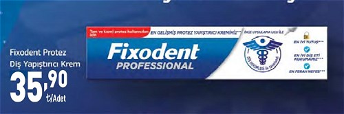 Fixodent Protez Diş Yapıştırıcı Krem image