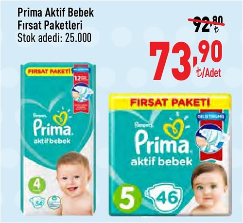 Prima Aktif Bebek Fırsat Paketleri/Adet image