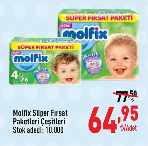 Molfix Süper Fırsat Paketleri Çeşitleri/Adet image