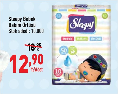 Sleepy Bebek Bakım Örtüsü image