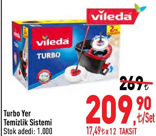 Vileda Turbo Yer Temizlik Sistemi image