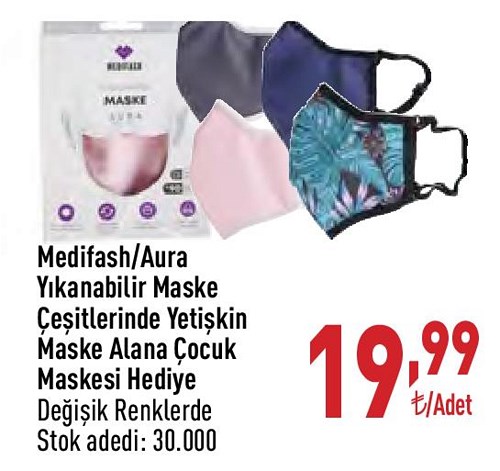 Medifresh/Aura Yıkanabilir Maske Çeşitleri/Adet image