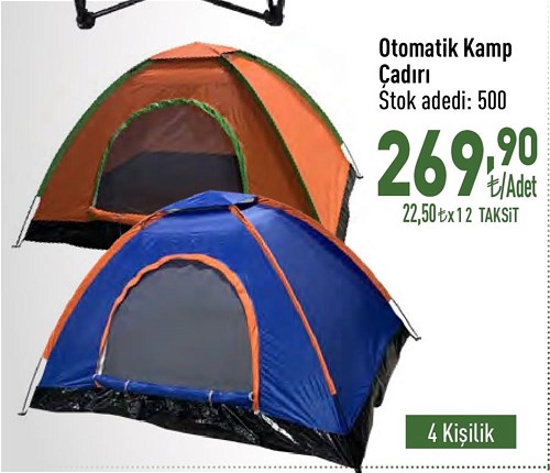 Otomatik Kamp Çadırı 4 Kişilik image