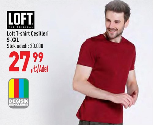 Loft T-shirt Çeşitleri/Adet image