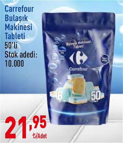 Carrefour Bulaşık Makinesi Tableti 50'li image