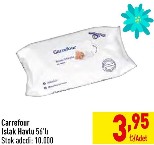 Carrefour Islak Havlu 56'lı image