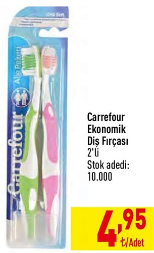 Carrefour Ekonomik Diş Fırçası 2'li image