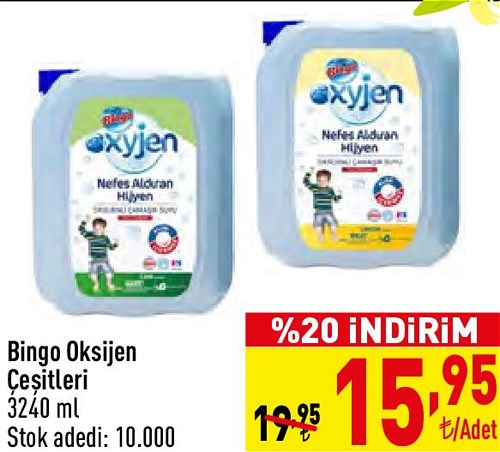 Bingo Oksijen Çeşitleri 3240 ml image