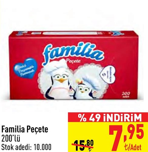 Familia Peçete 200'lü image