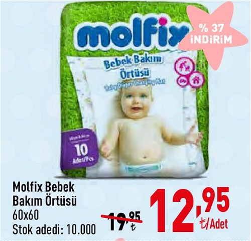 Molfix Bebek Bakım Örtüsü 60x60 image