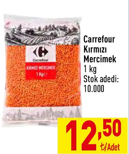 Carrefour Kırmızı Mercimek 1 kg image