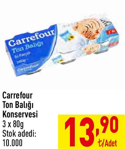 Carrefour Ton Balığı Konservesi 3 x 80g image