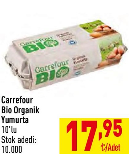 Carrefour Bio Organik Yumurta 10'lu image