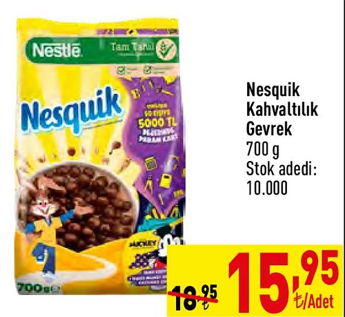 Nesquik Kahvaltılık Gevrek 700 g image