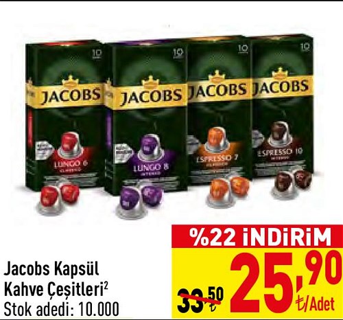 Jacobs Kapsül Kahve Çeşitleri image