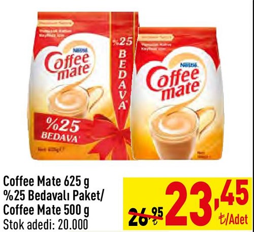 Coffee Mate 625 g %25 Bedavalı Paket/Coffee Mate 500 g image