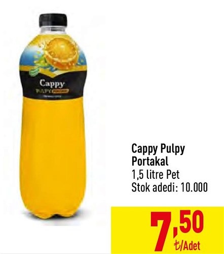 Cappy Pulpy Portakal 1,5 litre Pet image