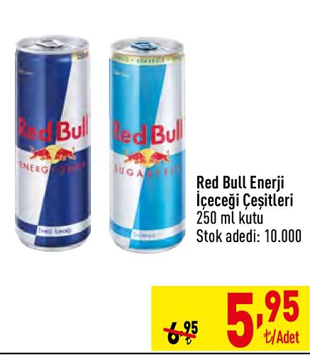 Red Bull Enerji İçeceği Çeşitleri 250 ml Kutu image